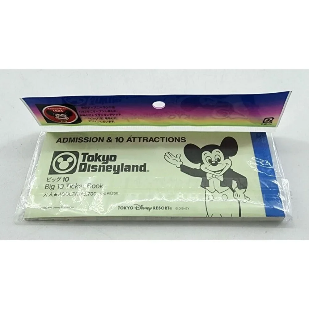 Tokyo Disney‎ Resort 25Th Anniversary Goods Big 10 Ticket Book Memo Paper